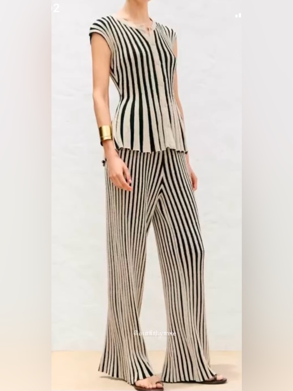 Zara Striped Pant Set